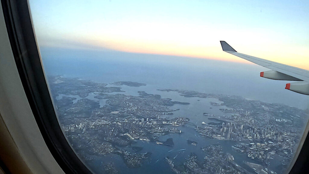 Landeanflug über Sydney