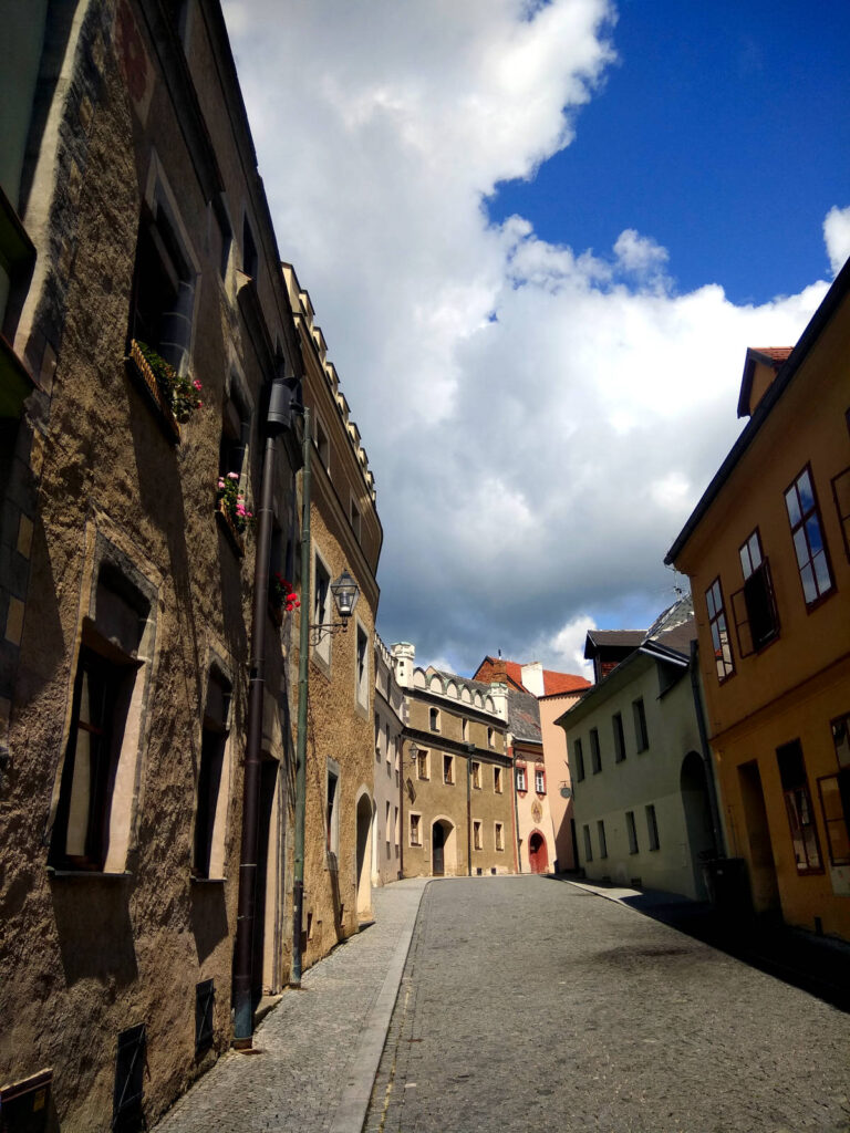 Eine Gasse in der Altstadt Prachatice