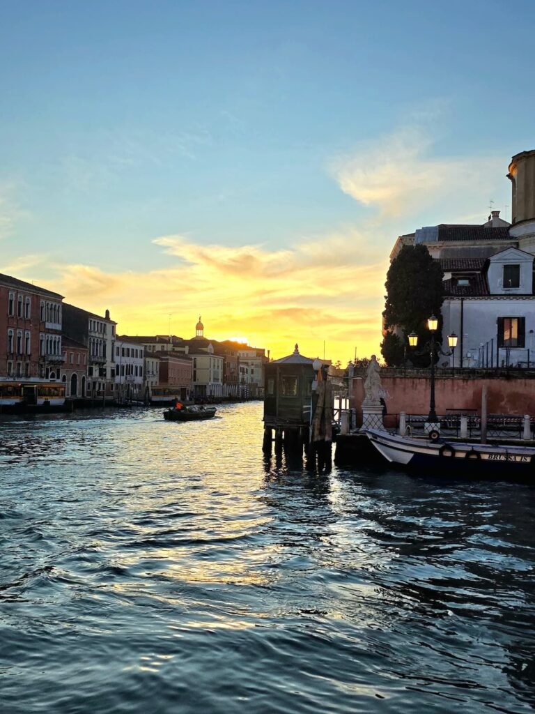 Canale Grande bei Sonnenuntergang
