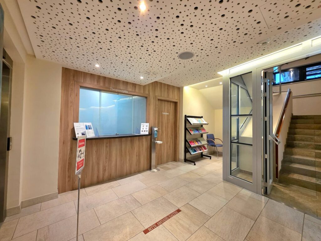 Therapierezeption und Ordination im Josefinenhof Warmbad Villach